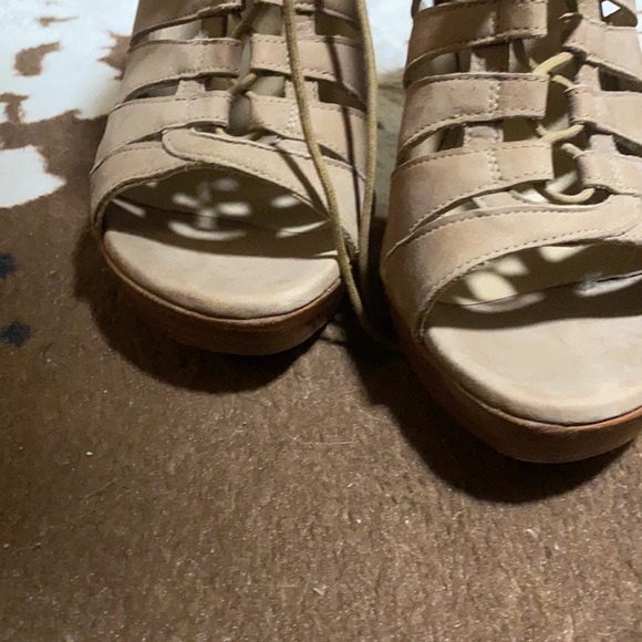 Stuart Weitzman Lace Up Caged Open Toe Stilettos - Picture 4 of 6